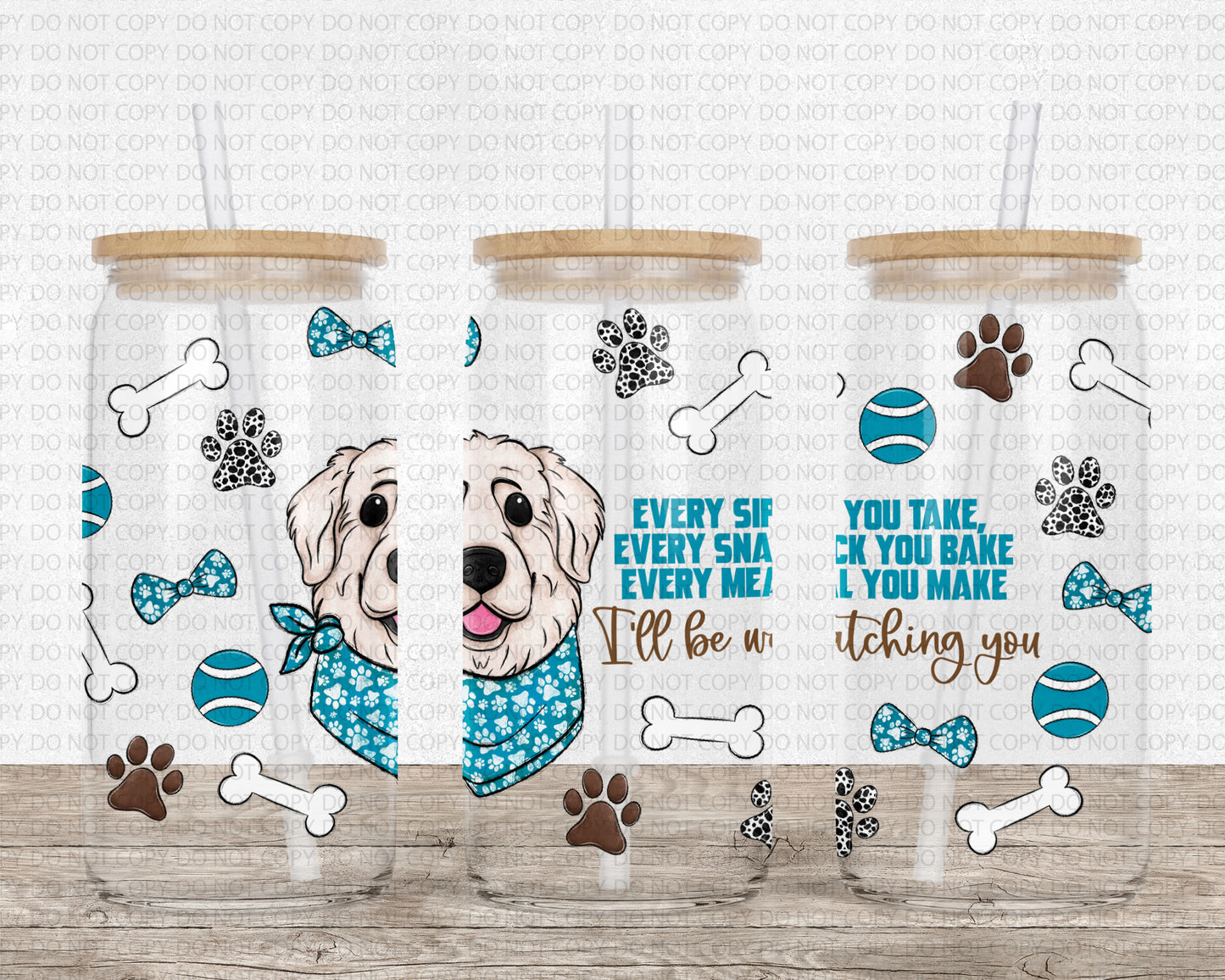 16 ounce dog mom Great Pyrenees PNG high res digital file beer-coffee glass