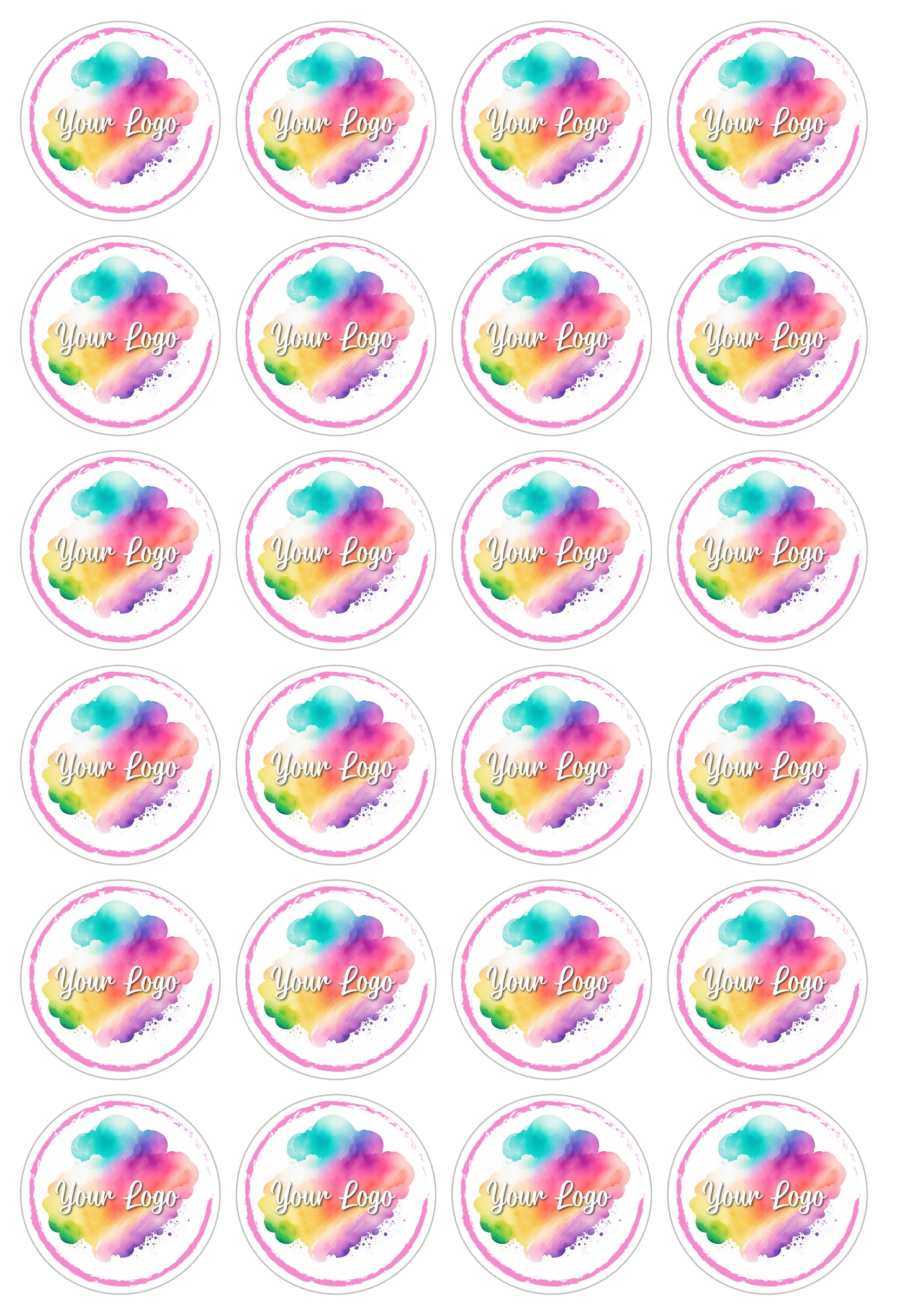 Round Logo Vinyl Stickers