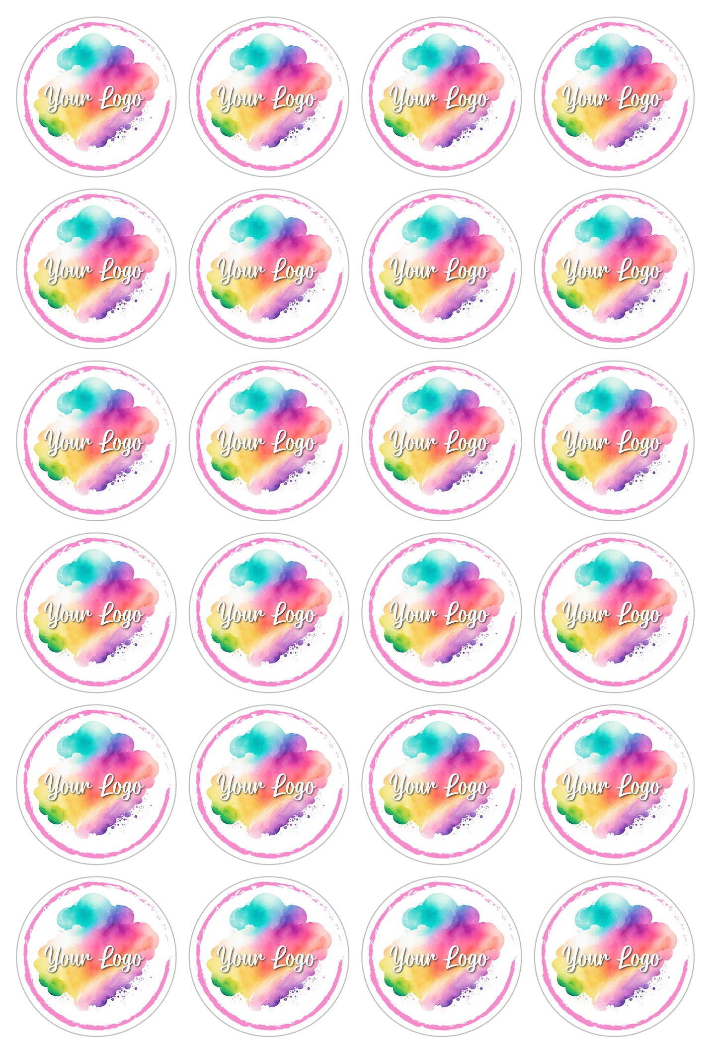 Round Logo Vinyl Stickers