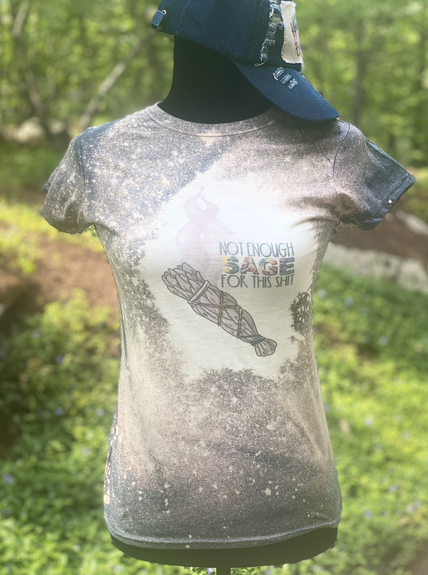 Not enough sage for this bleached T-shirt