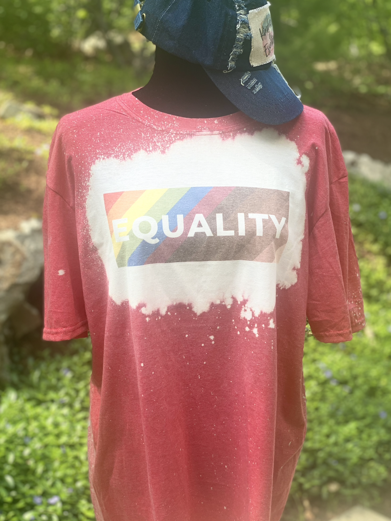 Equality bleached T-shirt