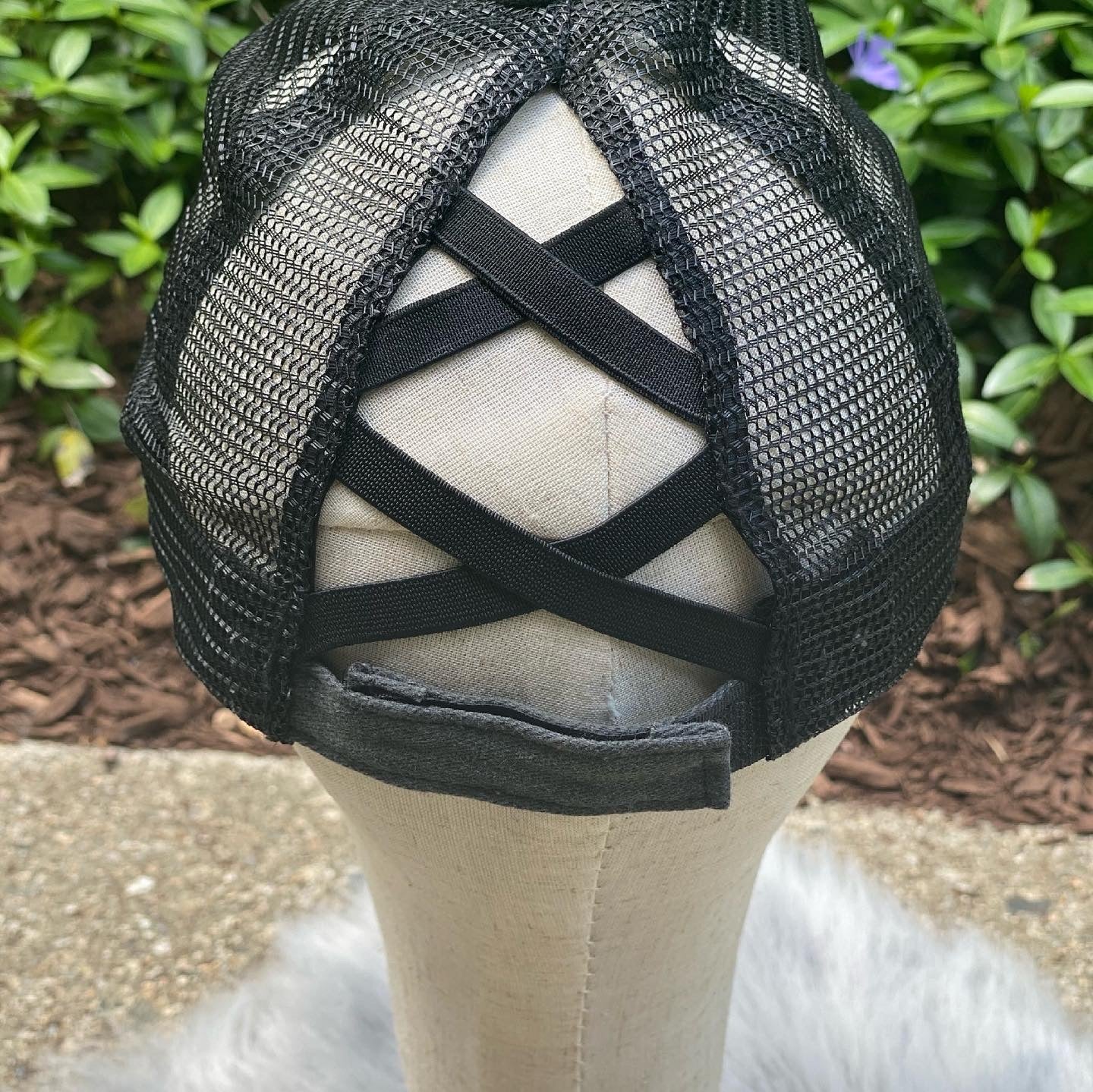 Vintage Look Distressed Baseball Criss Cross back