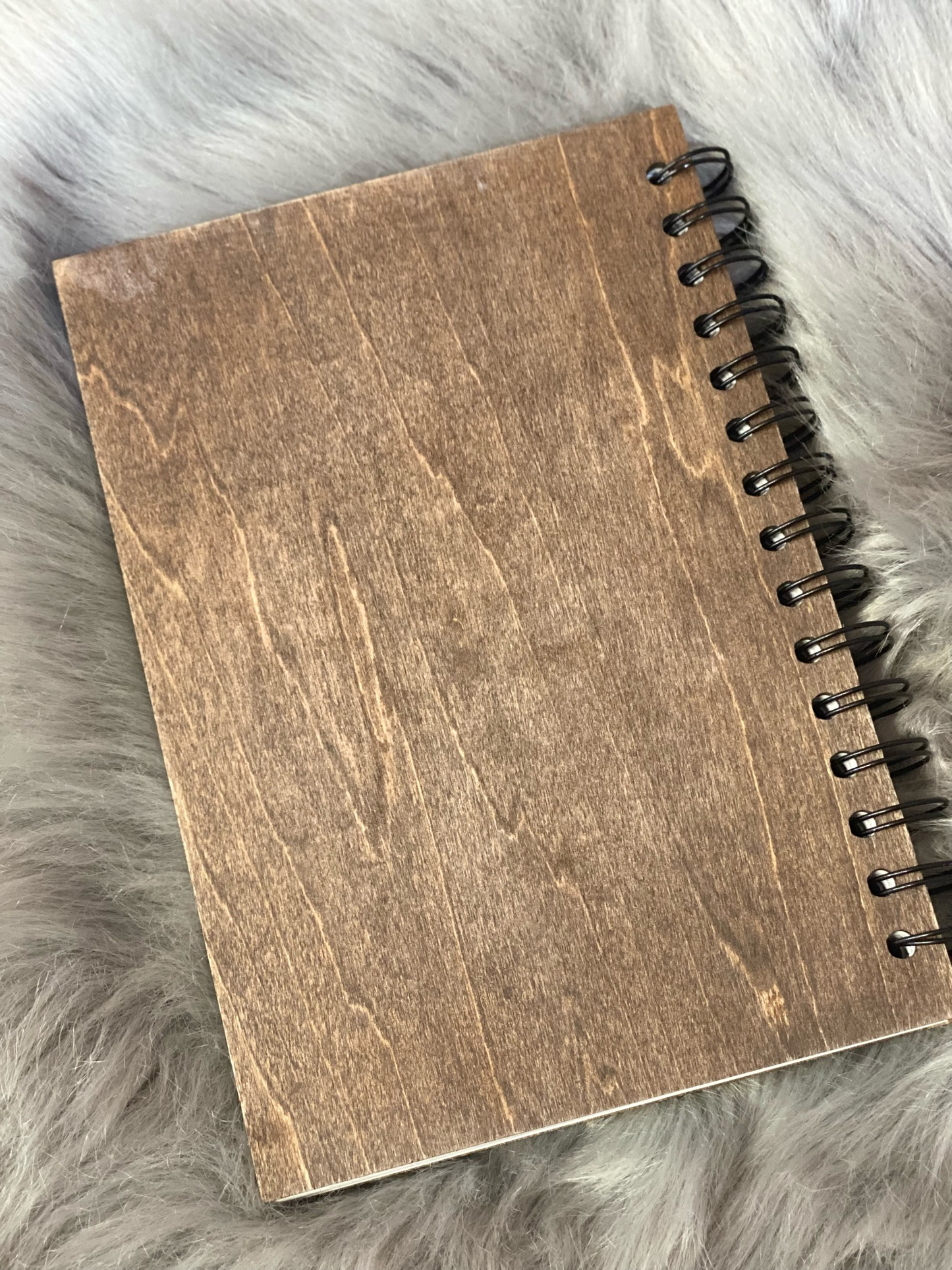 Distressed Wood Laser Cut Notebook
