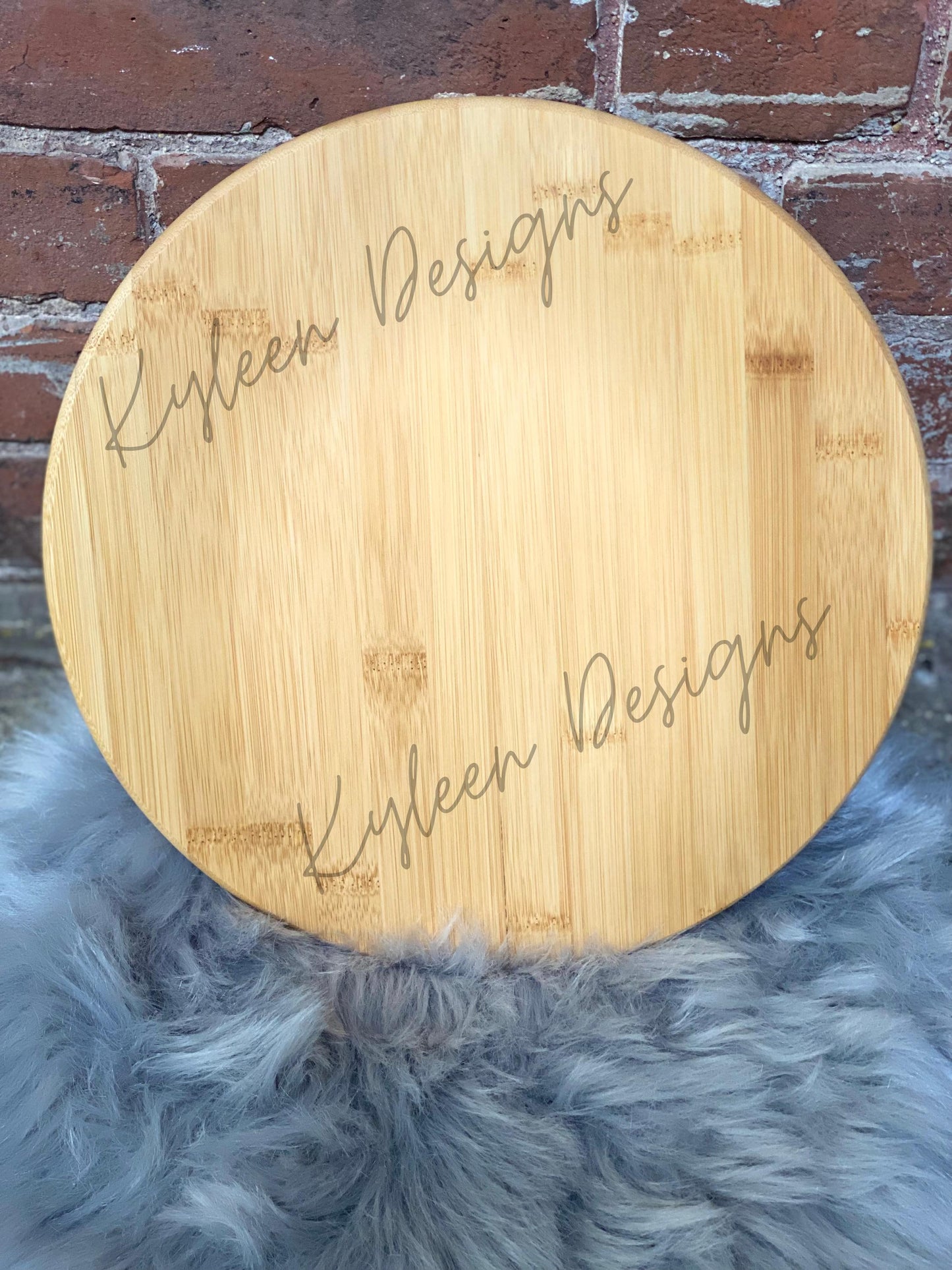 Round Personalized Santa Tray