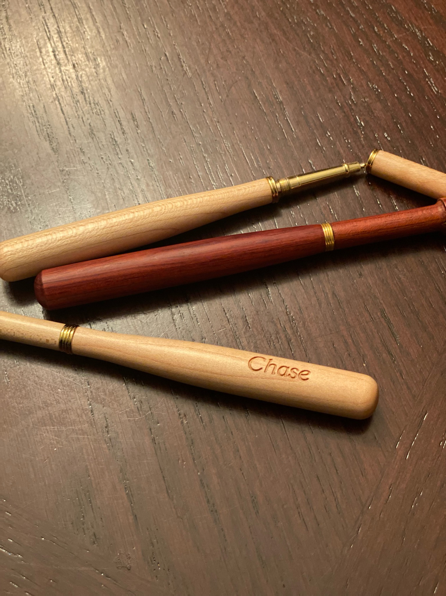 Engraved Baseball Bat Pen