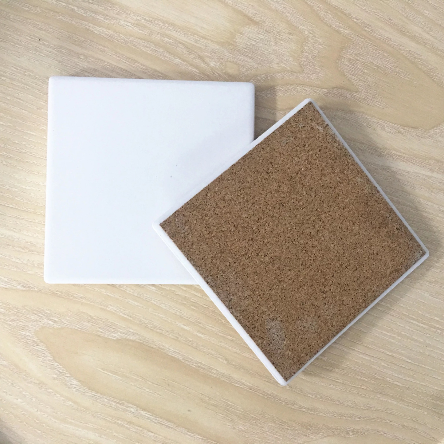 Sand Stone Sublimation Coasters With Cork Back
