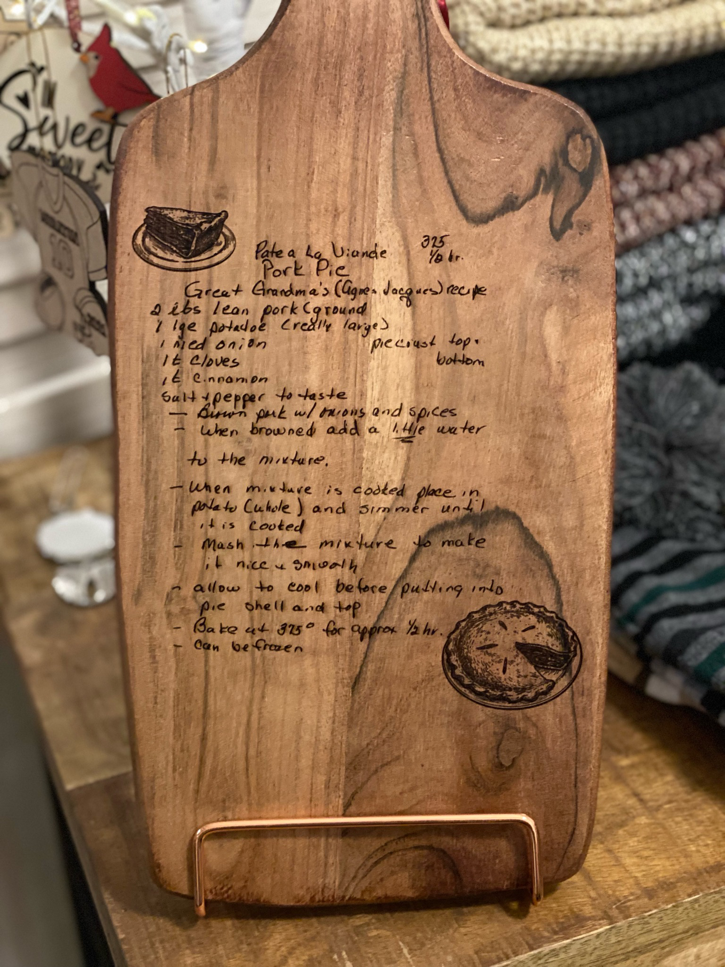 Acacia Recipe Board