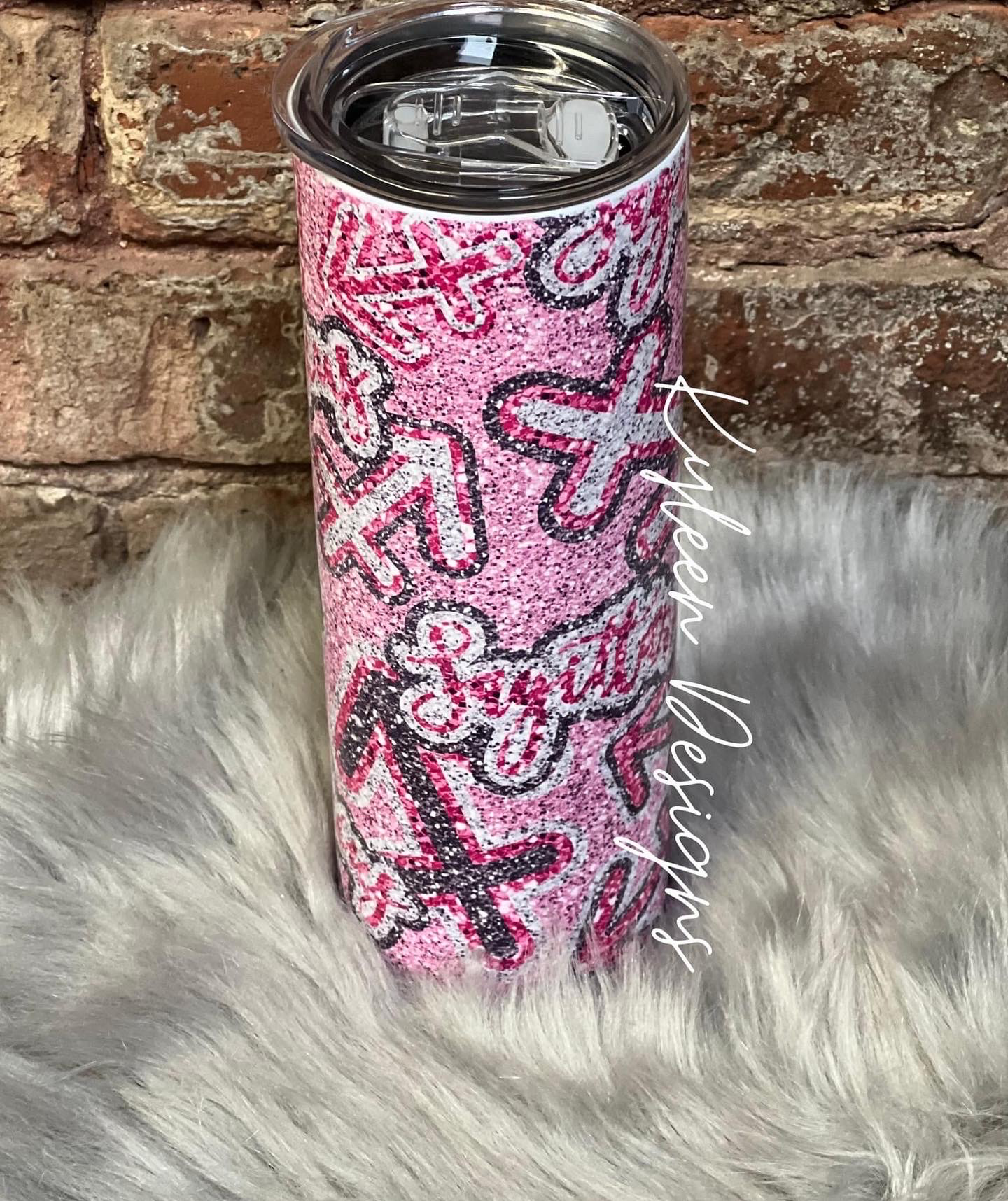 Sagittarius faux Glitter 20 Ounce Tumbler
