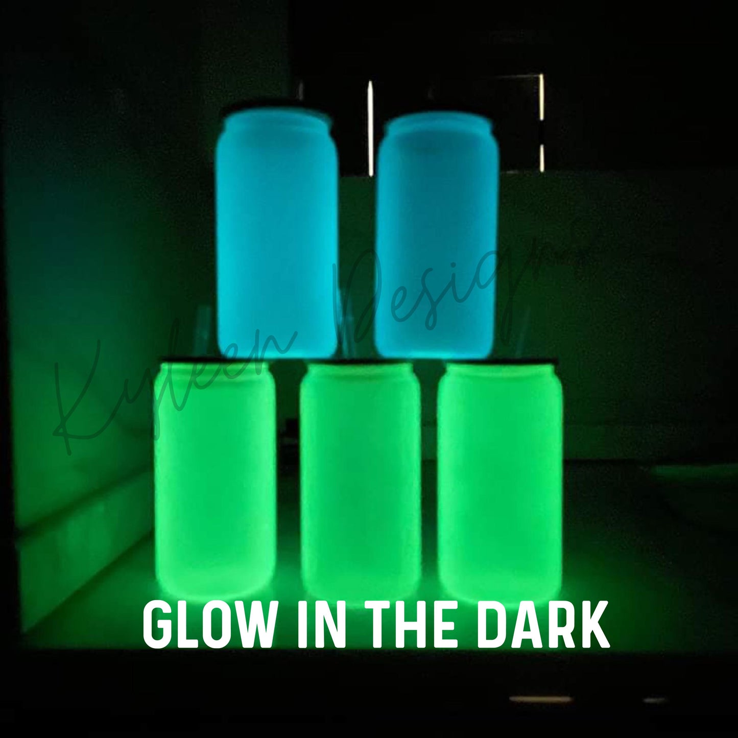 PRE-ORDER 16 ounce sublimation glass- GLOW IN THE DARK and COLOR CHANGING