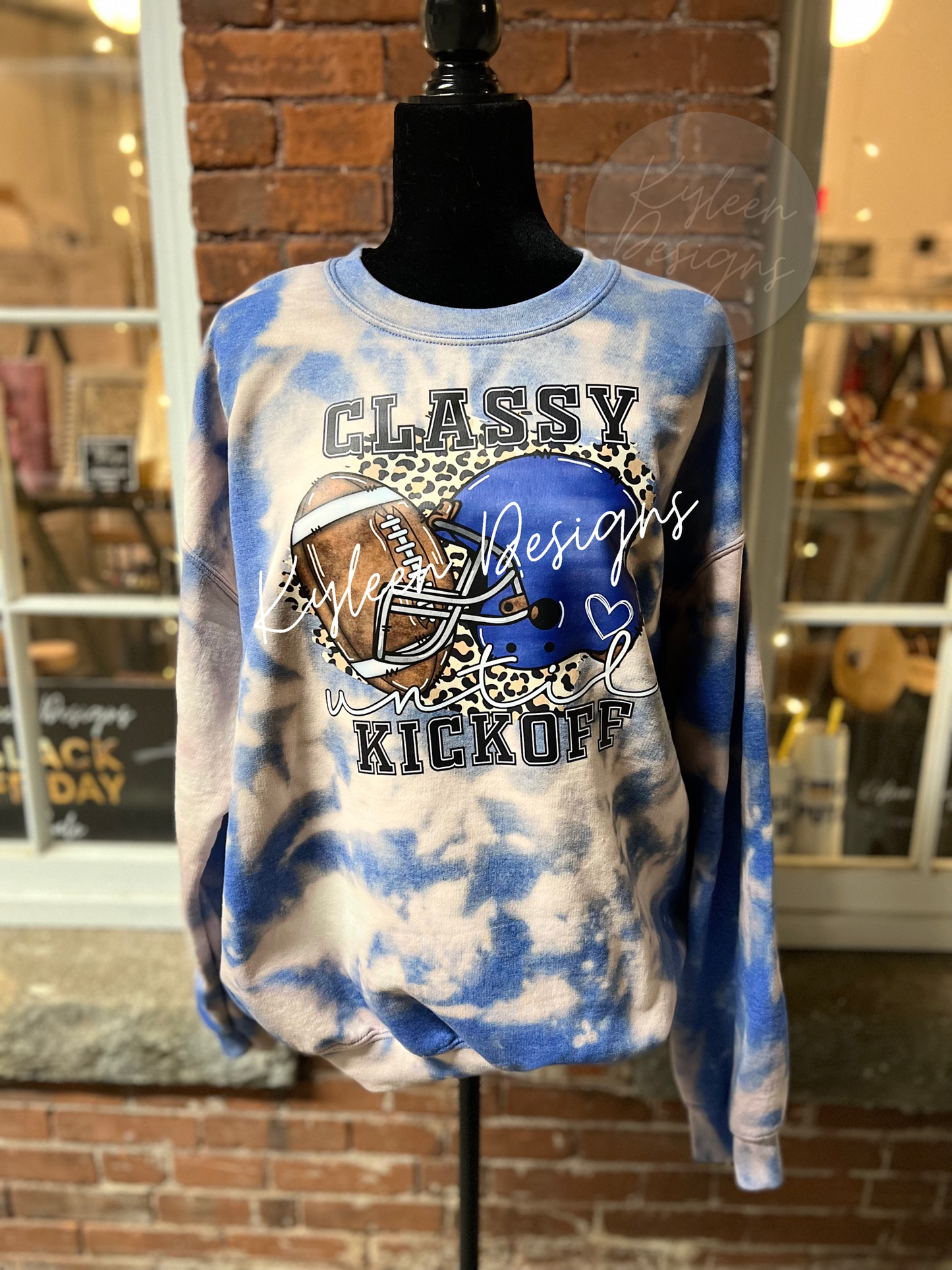 Classy Until Kick Off Crewneck Sweatshirt