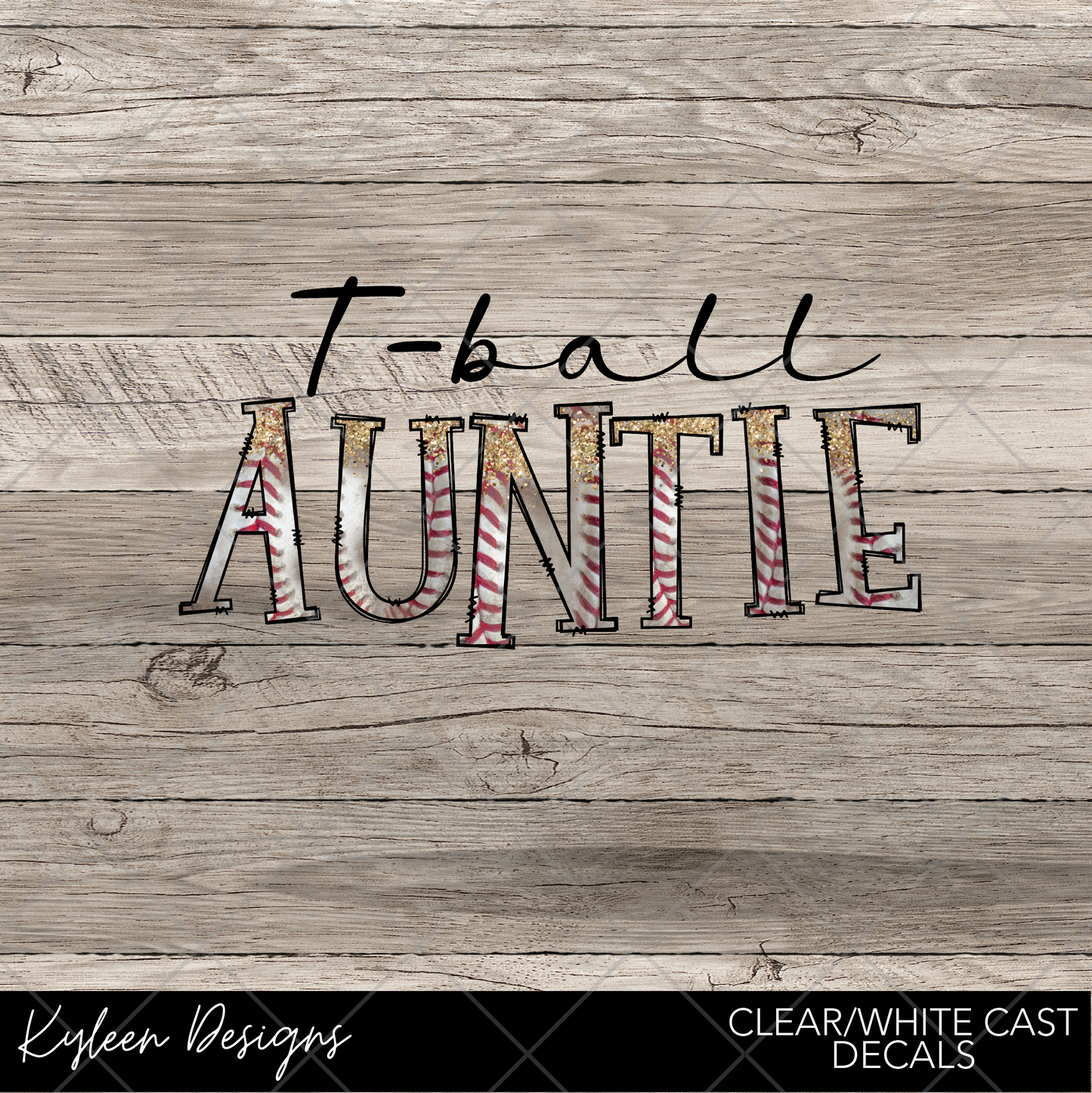 DreamCast™ Clear or White Cast Vinyl-T-ball Auntie