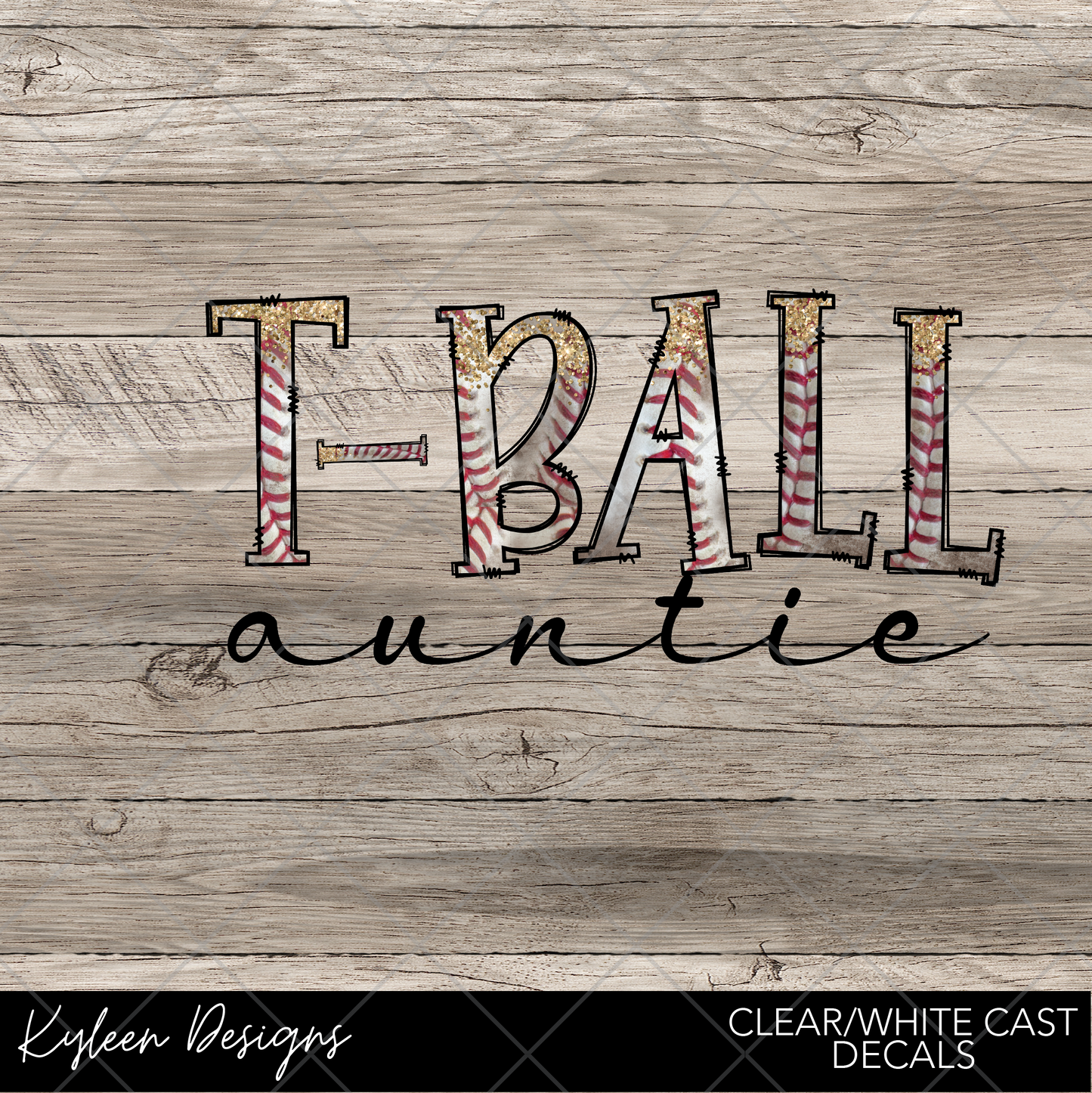 DreamCast™ Clear or White Cast Vinyl-T-ball Auntie