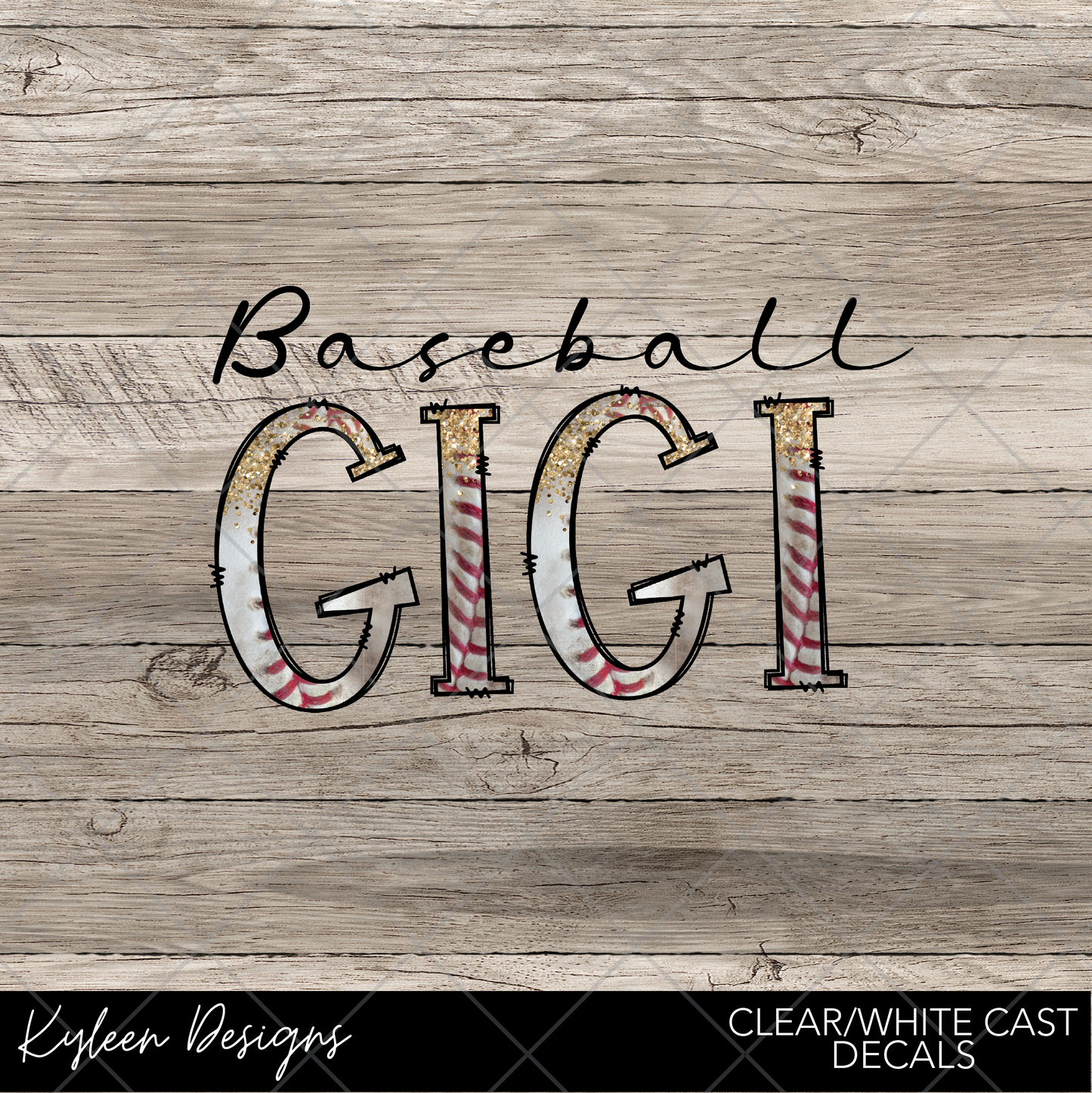 DreamCast™ Clear or White Cast Vinyl-Baseball GiGi