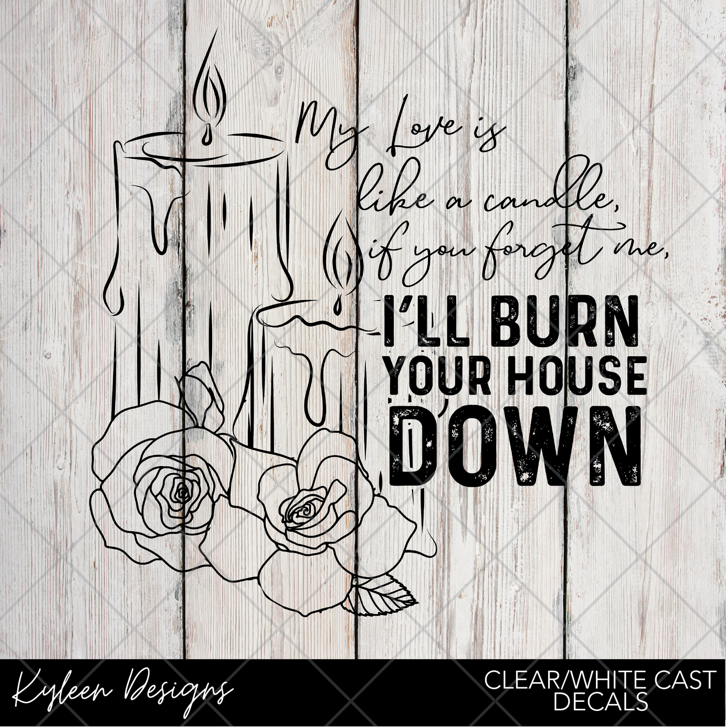 DreamCast™ Clear or White Cast Vinyl-LIke a Candle