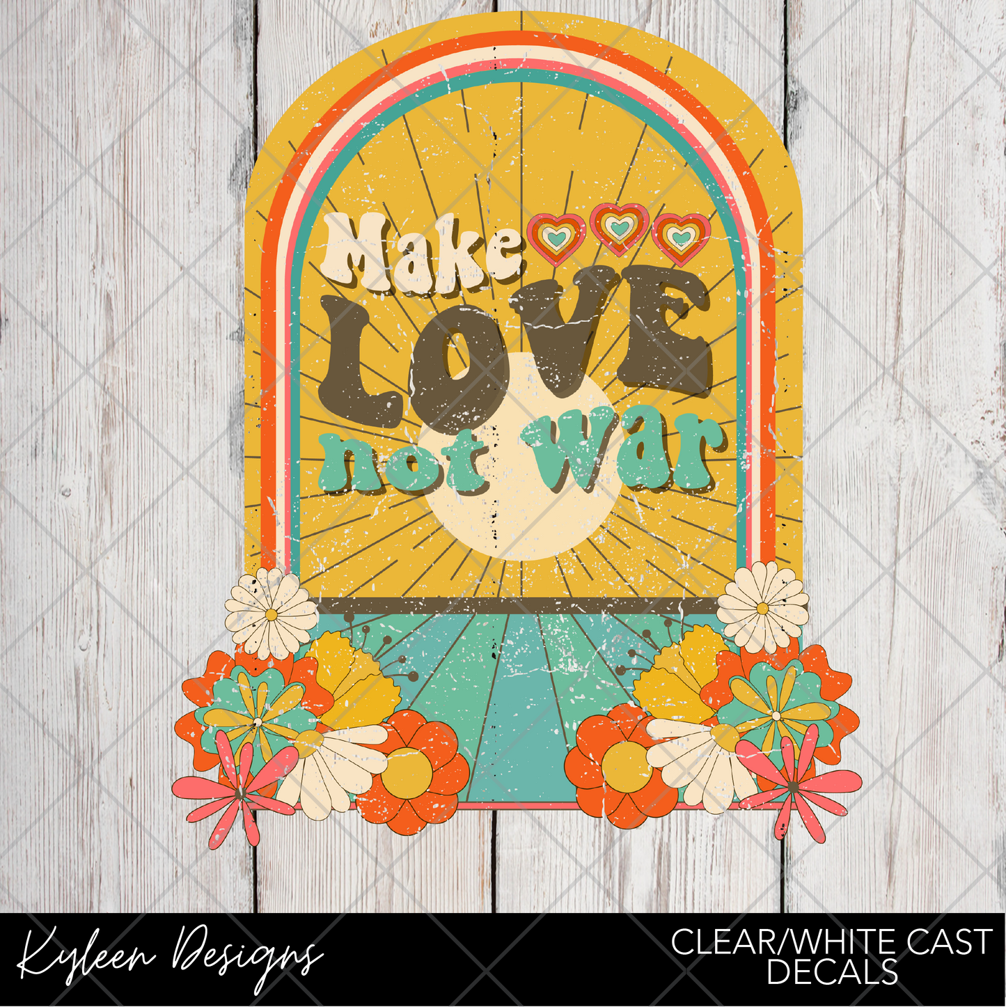 DreamCast™ Clear or White Cast Vinyl-Make love not war