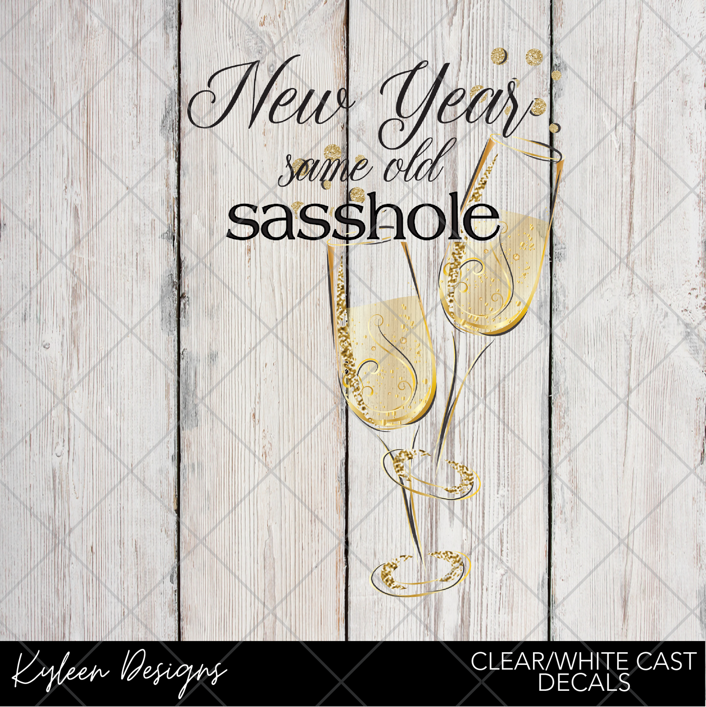 DreamCast™ Clear or White Cast Vinyl-New Year same sasshole