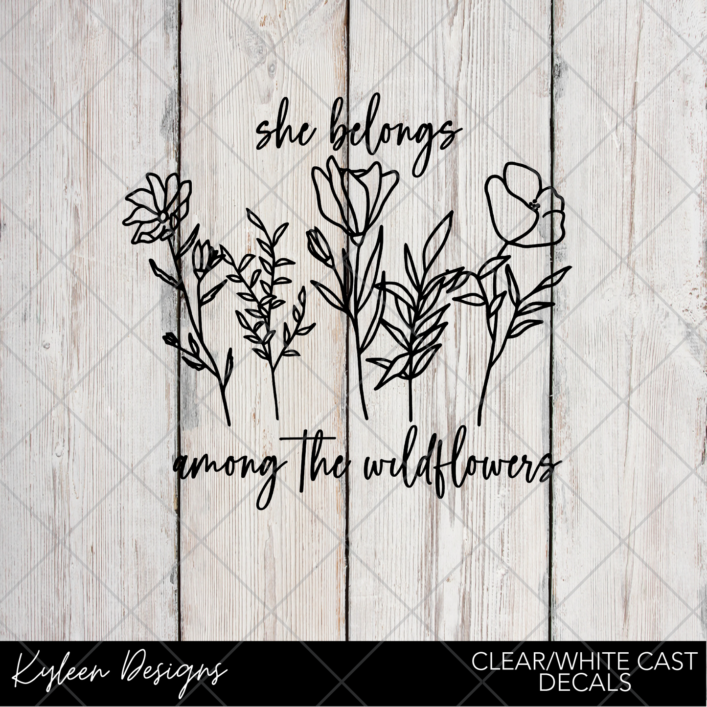 DreamCast™ Clear or White Cast- She belongs among the wild flowers