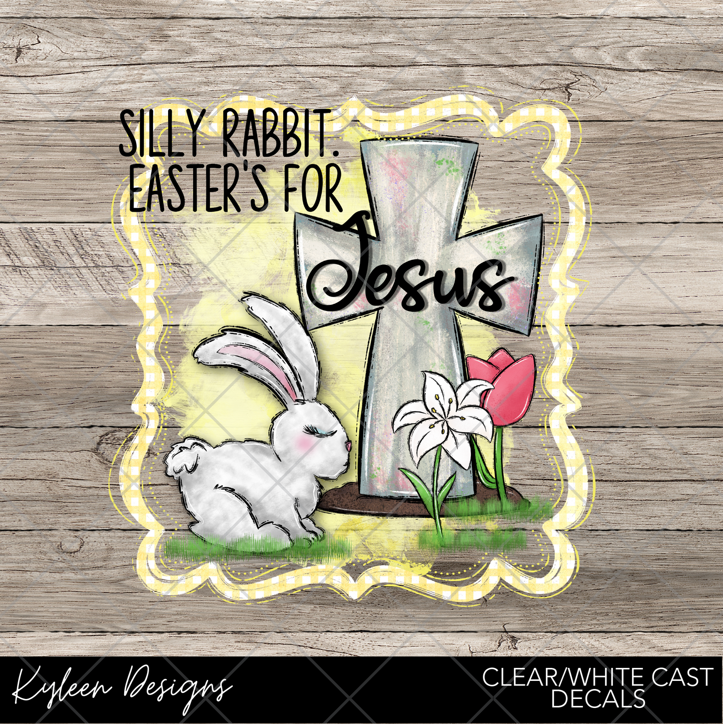 DreamCast™ Clear or White Cast Vinyl-Silly Rabbit