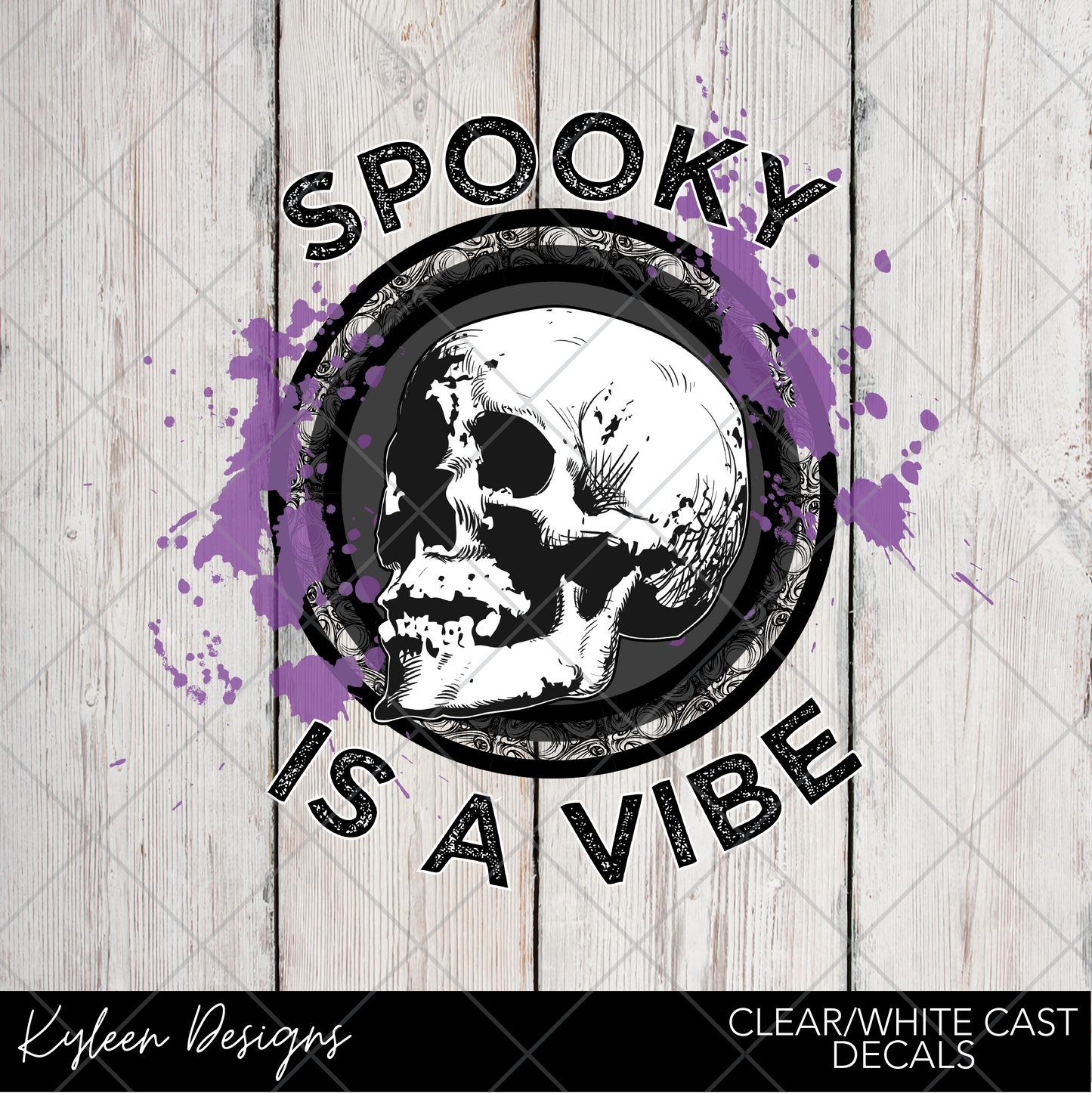 DreamCast™ Clear or White Cast Vinyl-Spooky is a Vibe