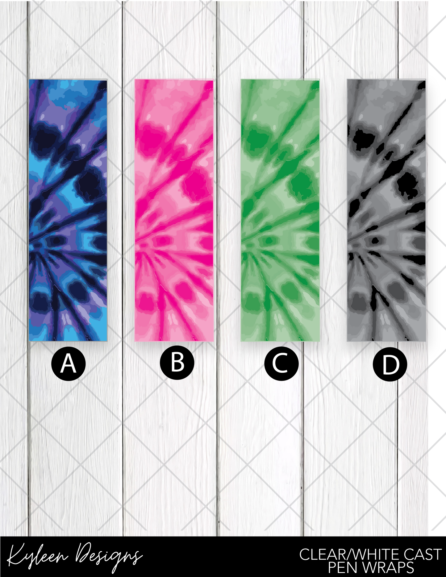 DreamCast™ Clear or White Cast Vinyl-Tie Dye