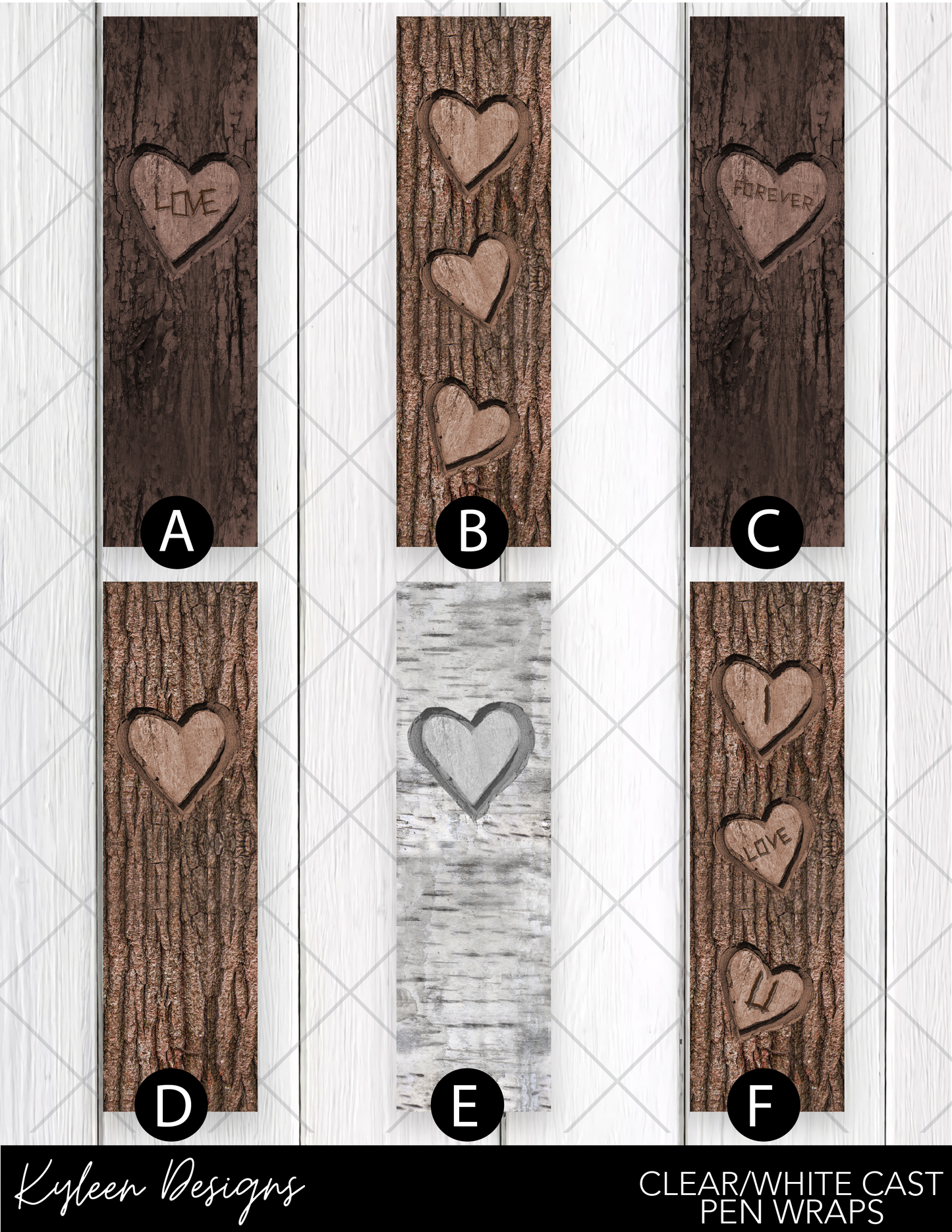 DreamCast™ White Cast Vinyl-Tree Bark