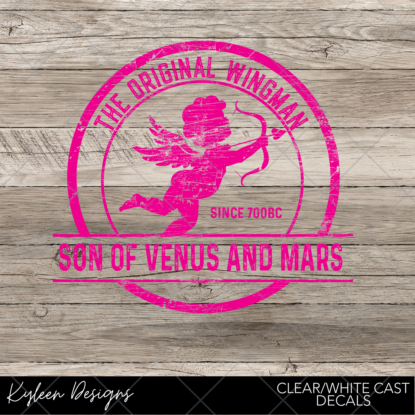 DreamCast™ Clear or White Cast Vinyl-Wingman Pink