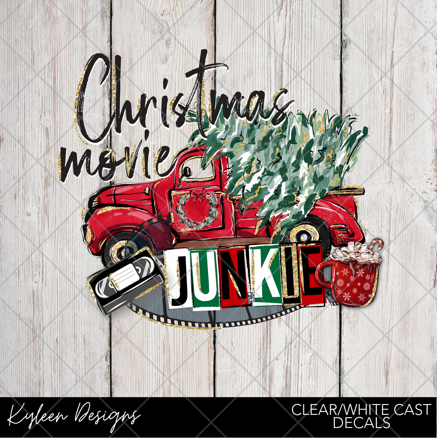 DreamCast™ Clear or White Cast Vinyl-Christmas Movie Junkie