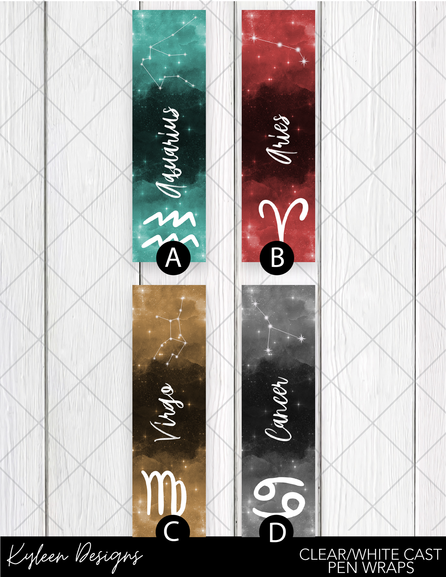 DreamCast™ Clear or White Cast Vinyl-Zodiac