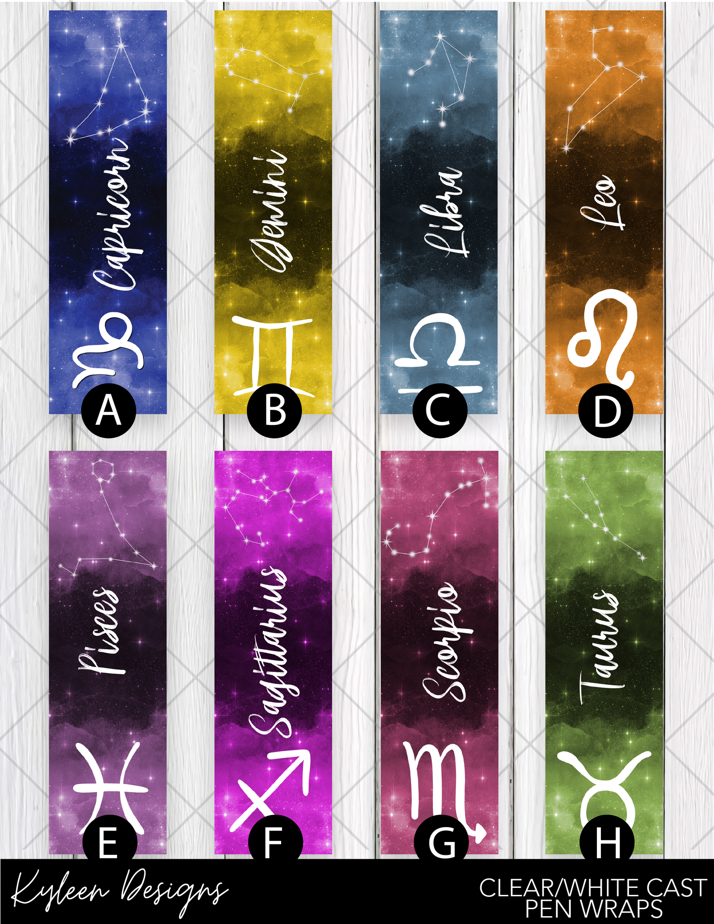 DreamCast™ Clear or White Cast Vinyl-Zodiac