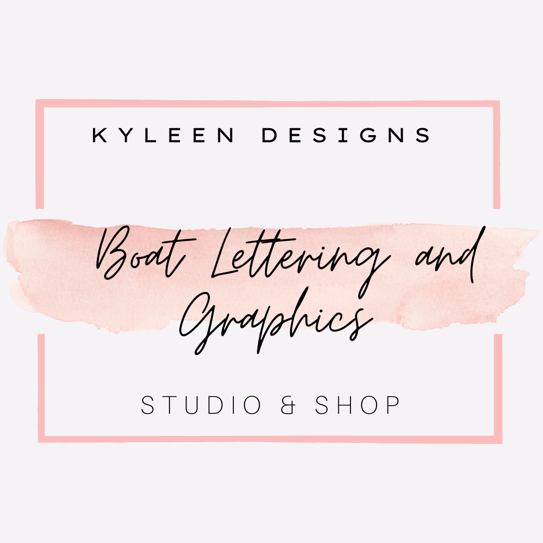 Boat graphics and lettering kyleen designs studio shop
