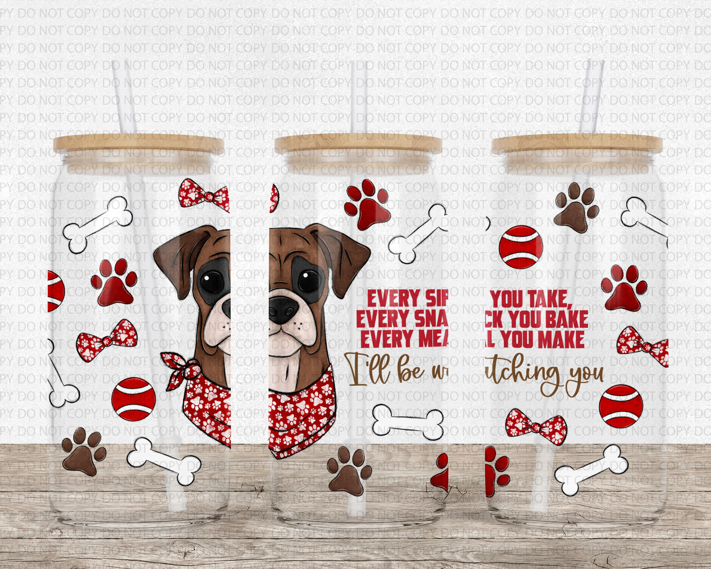 16 ounce dog mom Boxer PNG high res digital file beer-coffee glass