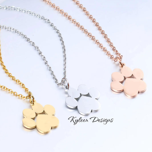 Paw Print Necklace