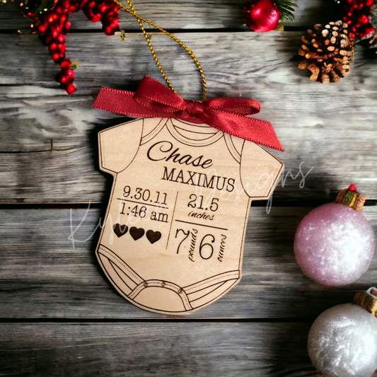 Baby’s First Christmas Personalized Ornament