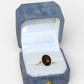 Sterling silver Esposito 925 smoky quartz ring size 8- Vintage