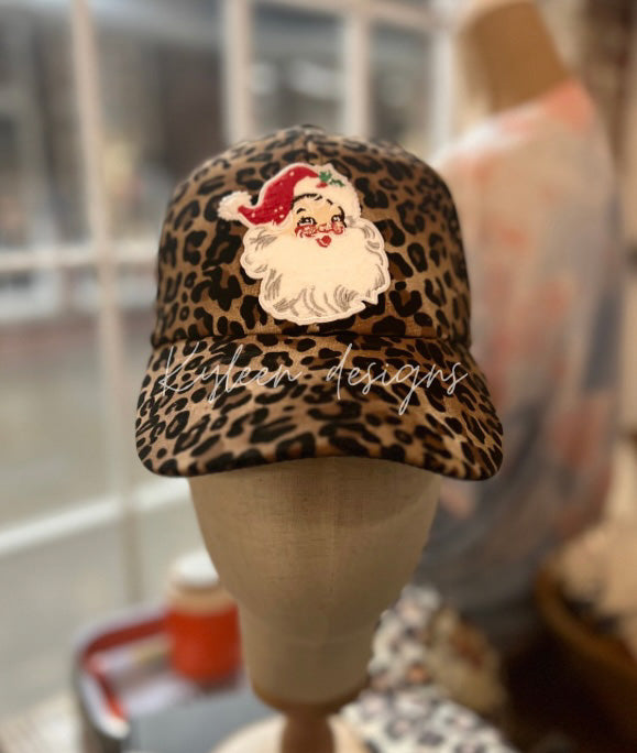 Santa Baby Leopard Hat