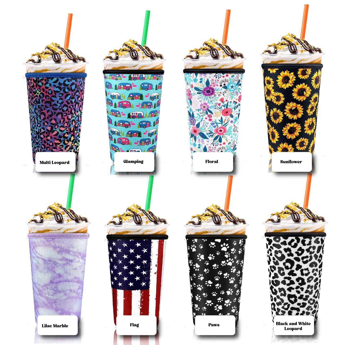 Coffee Sleeve with Leather Patch