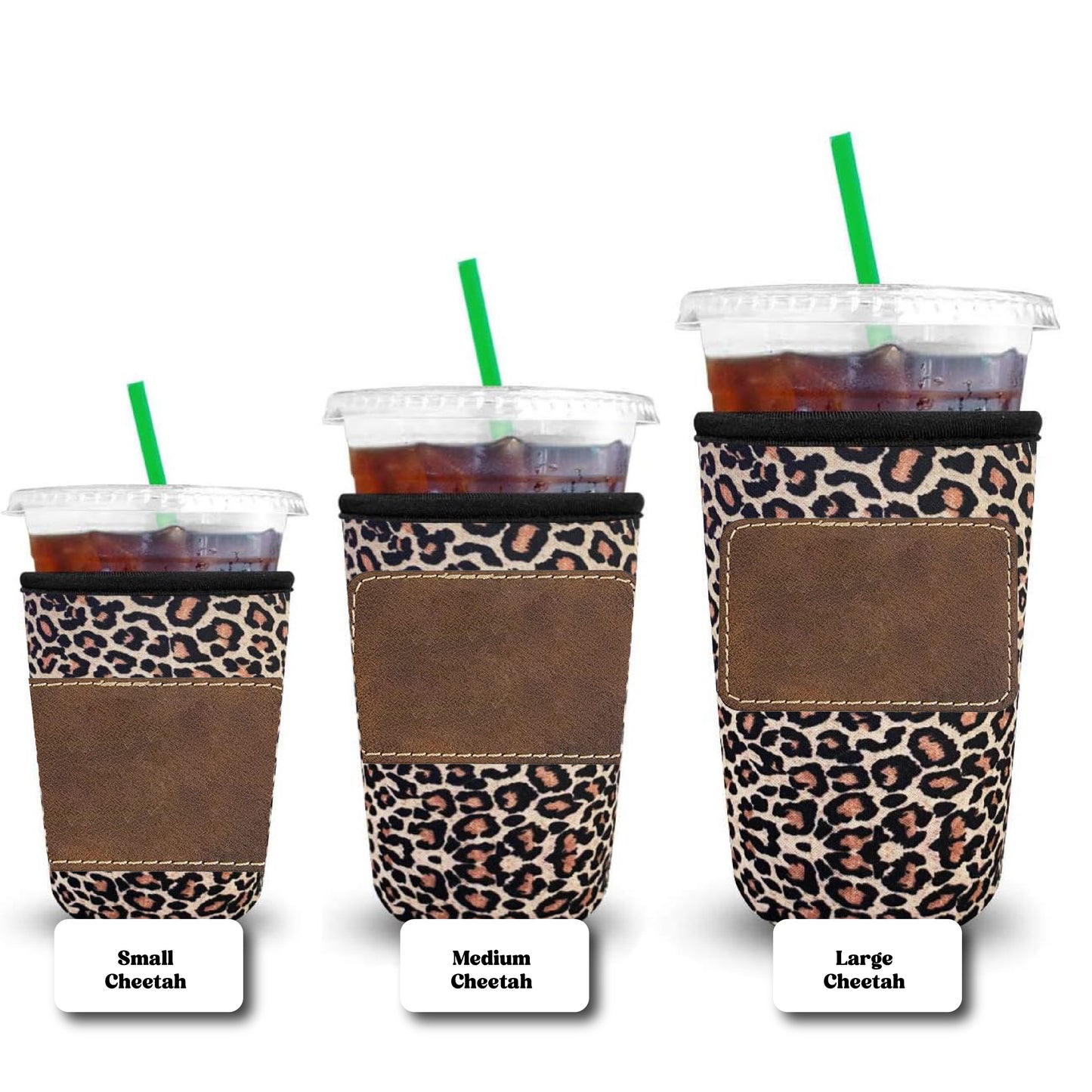 Coffee Sleeve with Leather Patch