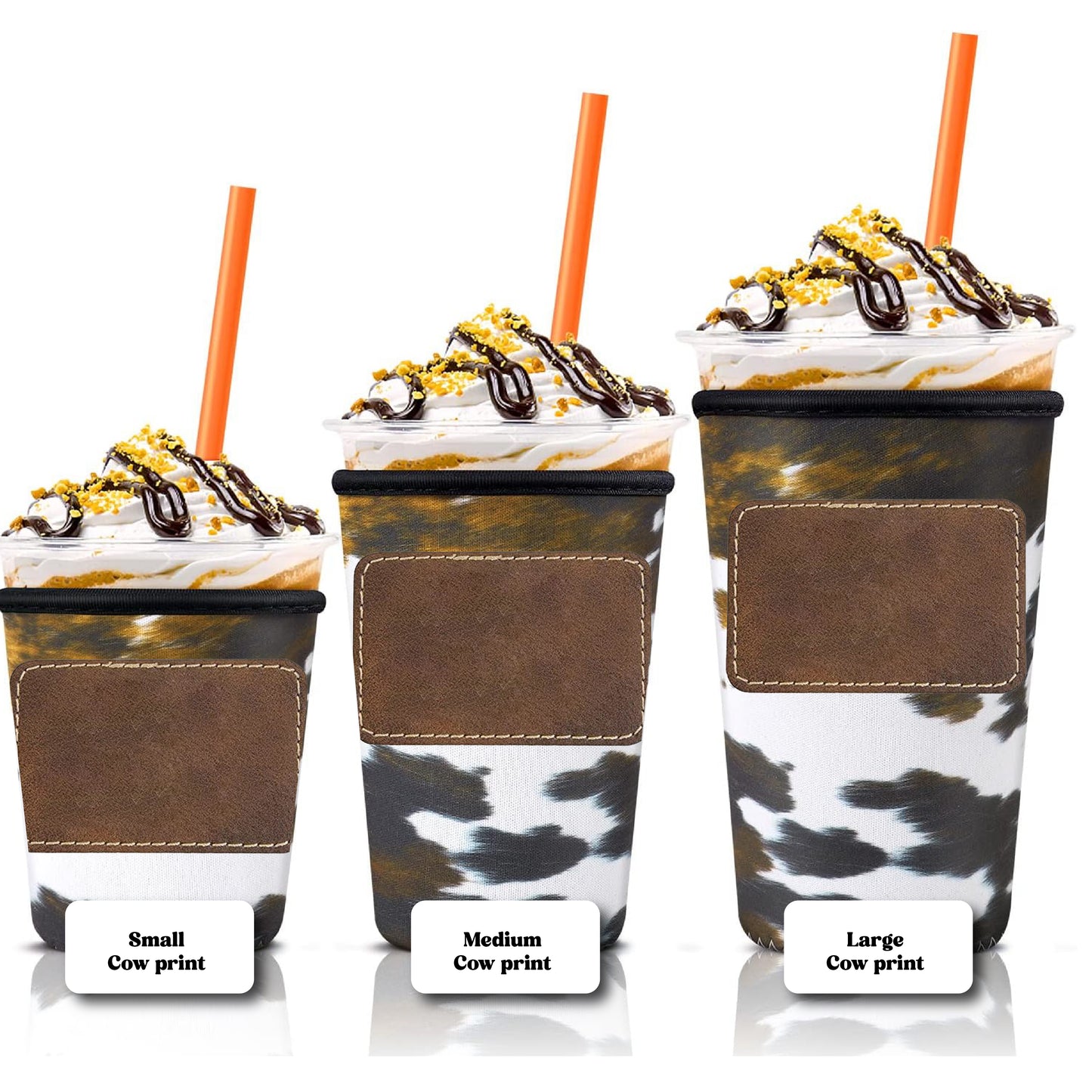 Coffee Sleeve with Leather Patch