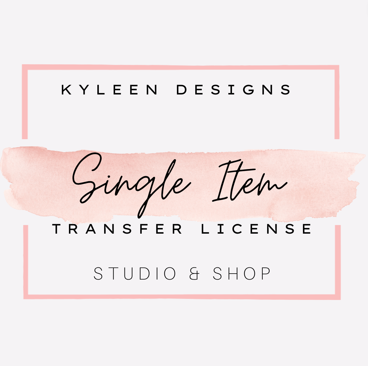 Single Item Transfer License