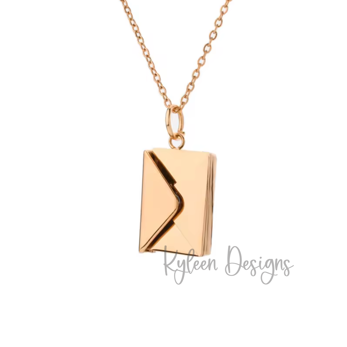 Hidden Message Envelope Necklace