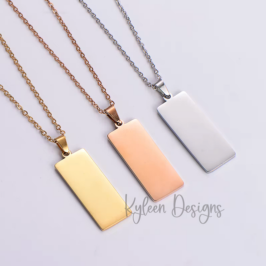 Thick Bar Necklace
