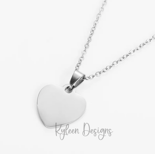 Engraved Heart Necklace