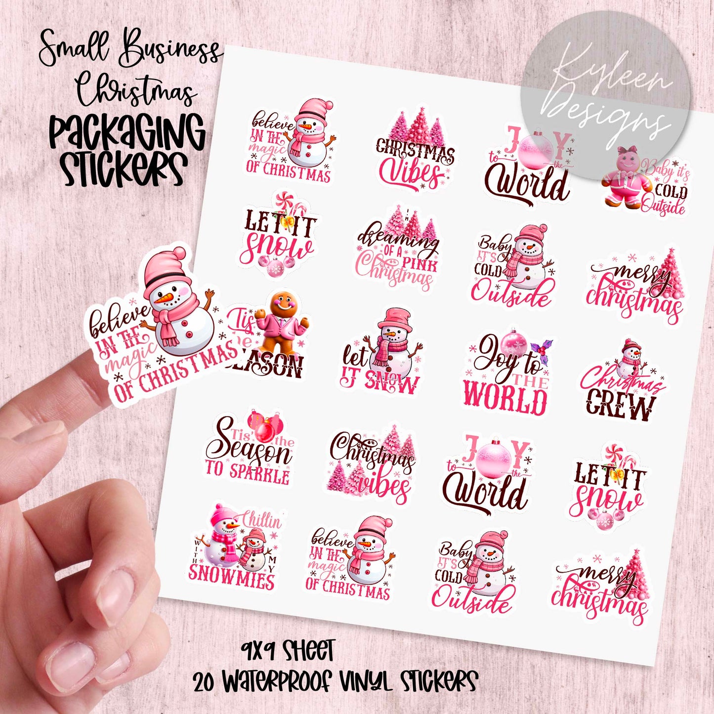 Christmas Small Business Packaging Stickers