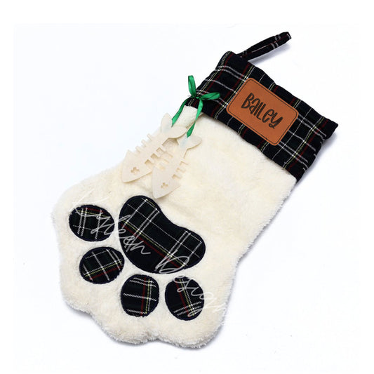 Personalized Fur Baby Stockings