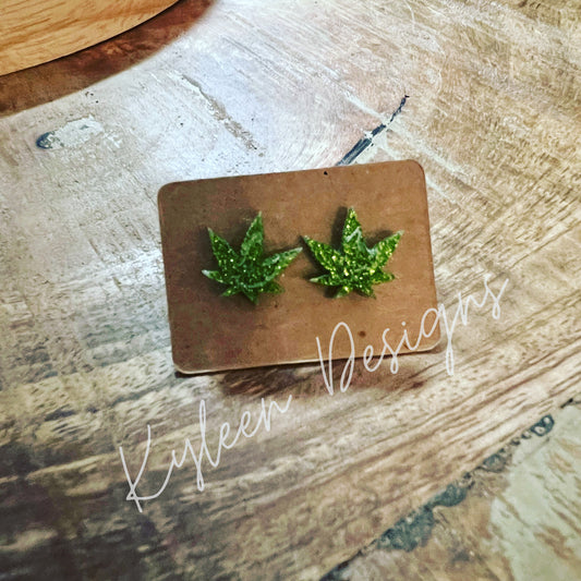 Cannabis earrings