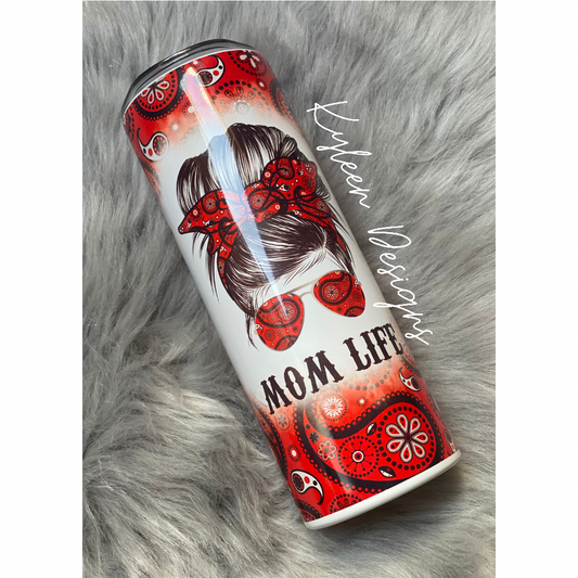 Mom Life Paisley 20 Ounce Tumbler