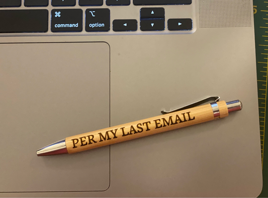 Engraved Bamboo Pen