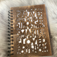 Distressed Wood Laser Cut Notebook