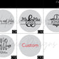 Round Personalized Cutting-charcuterie Board