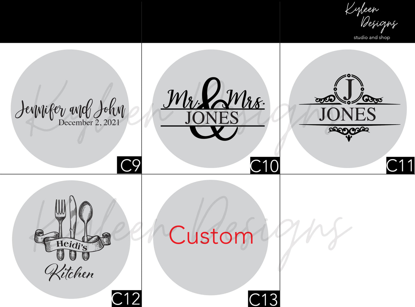 Round Personalized Cutting-charcuterie Board